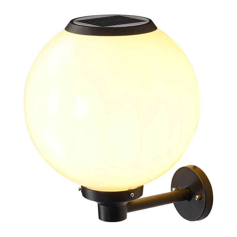 Solar LED Outdoor Globe Wall Light
