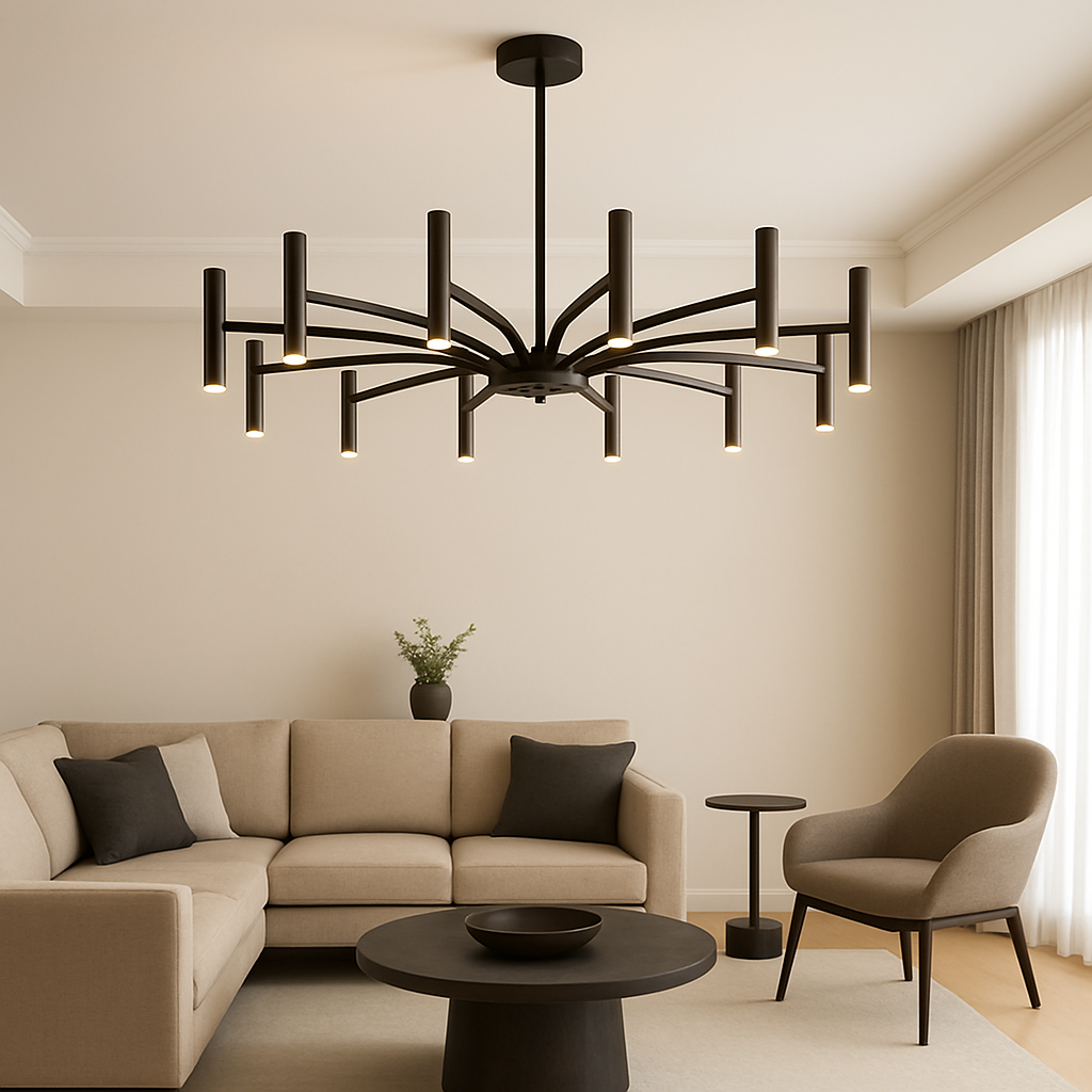 12 Head Contemporary Chandelier Light