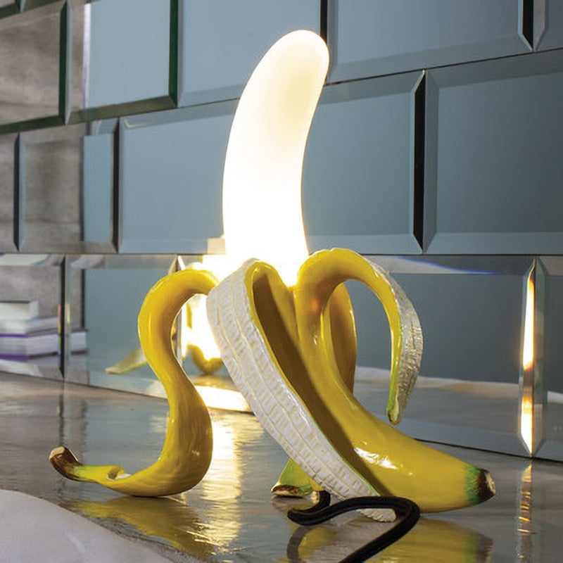 Pop Art Banana Peel LED Table Lamp