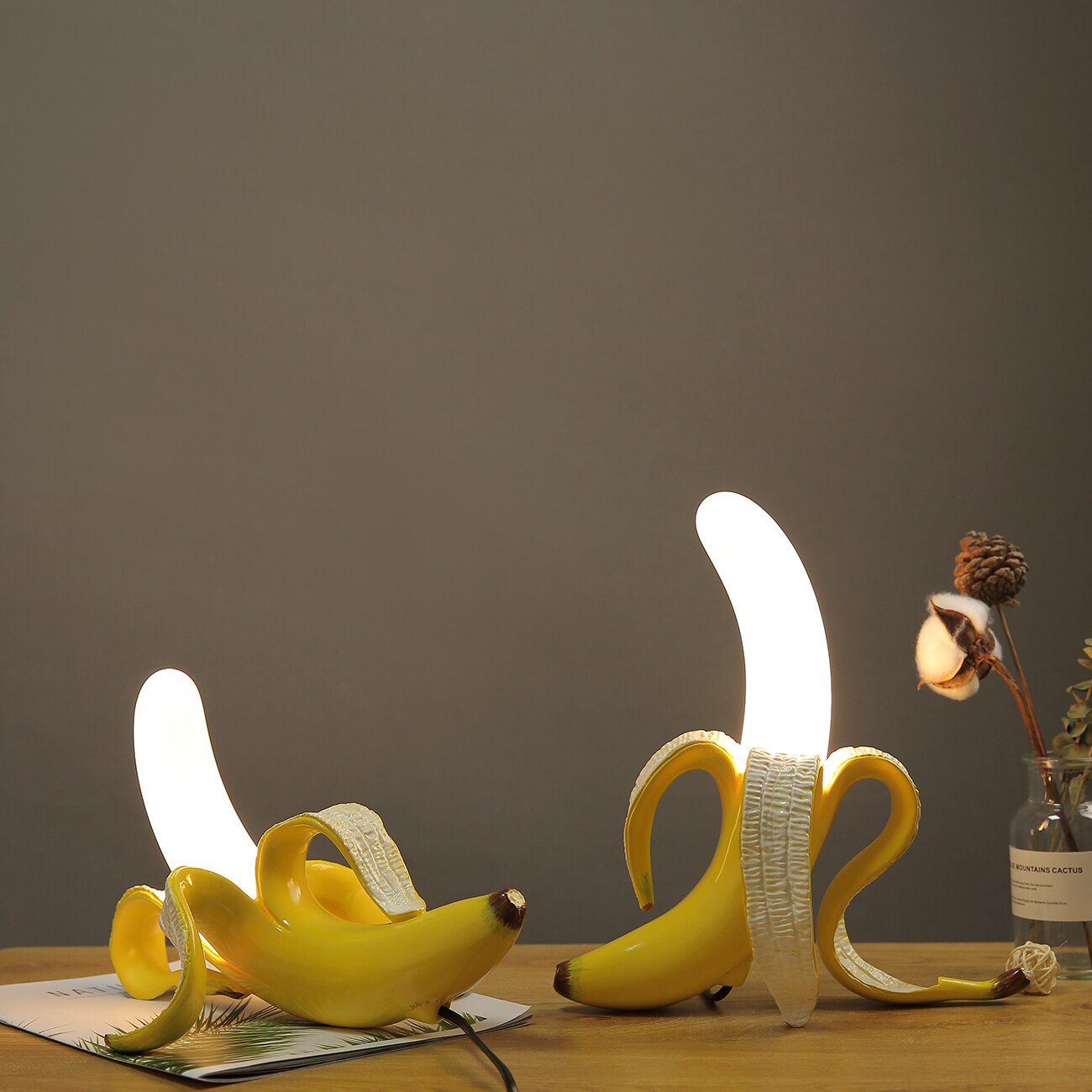 Pop Art Banana Peel LED Table Lamp