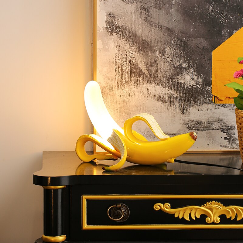 Pop Art Banana Peel LED Table Lamp