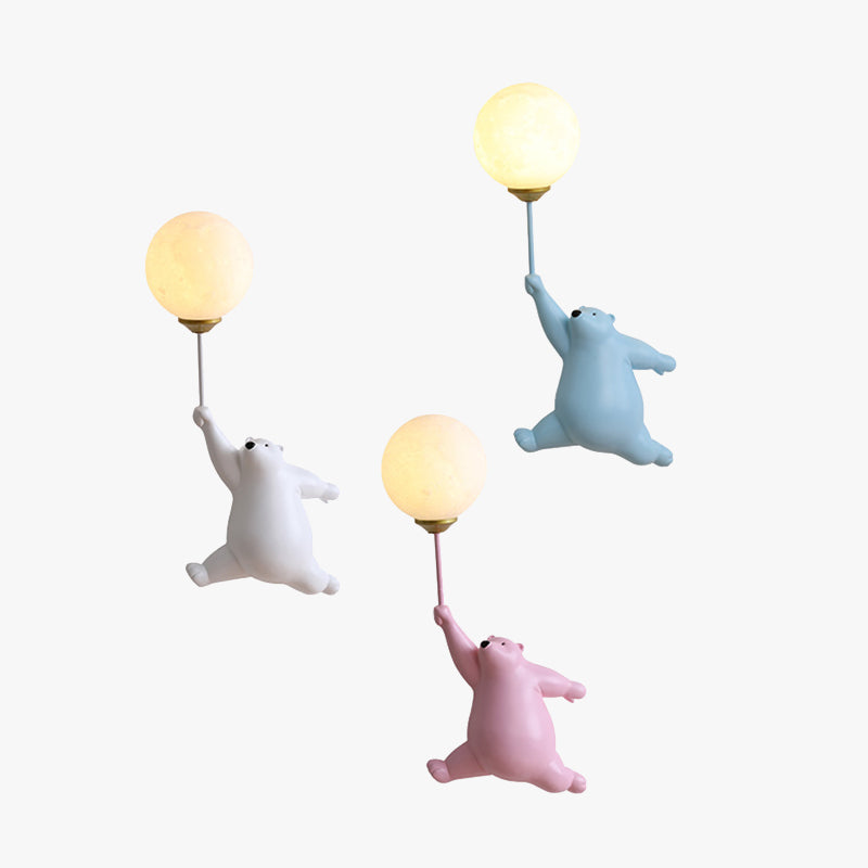 Bear Balloon Wall Reading Lamp