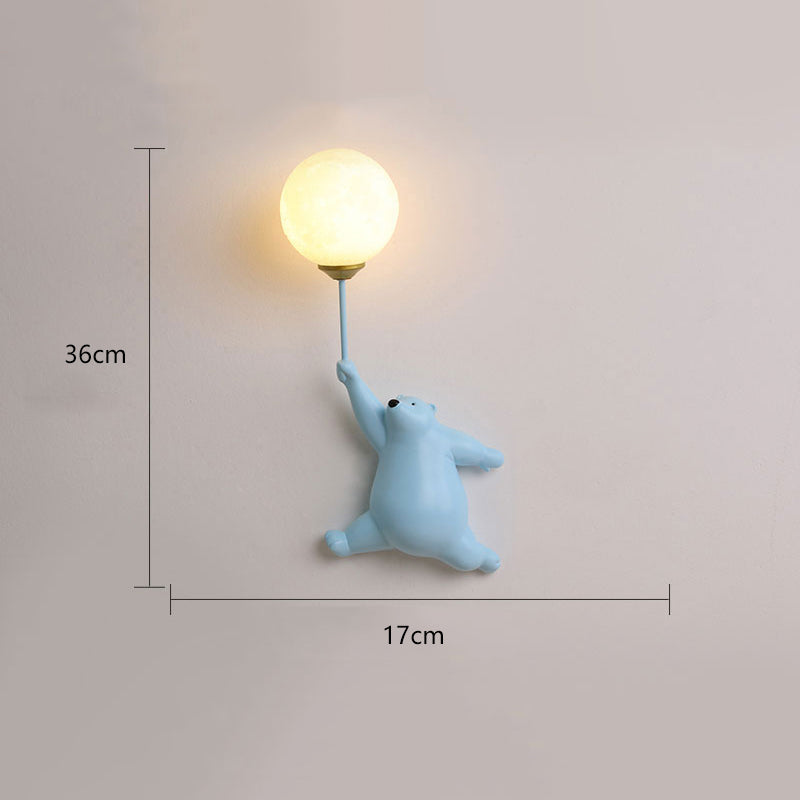 Bear Balloon Wall Reading Lamp