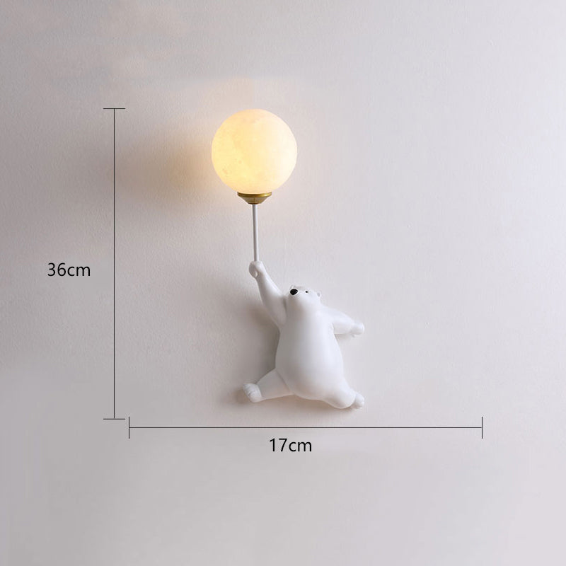 Bear Balloon Wall Reading Lamp