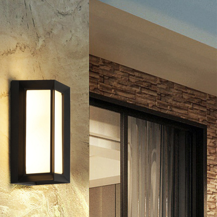Modern Rectangular Outdoor Wall Light