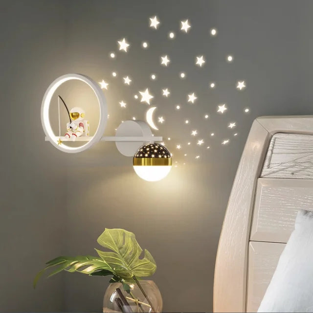 Star Projection Kid's Wall Light