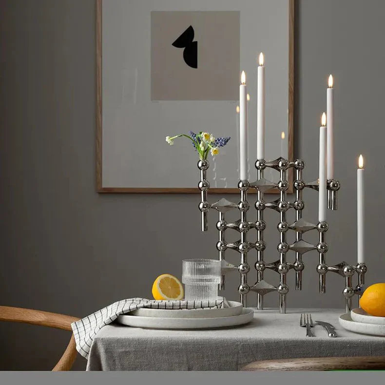 Modern Modular Metal Candle Holder