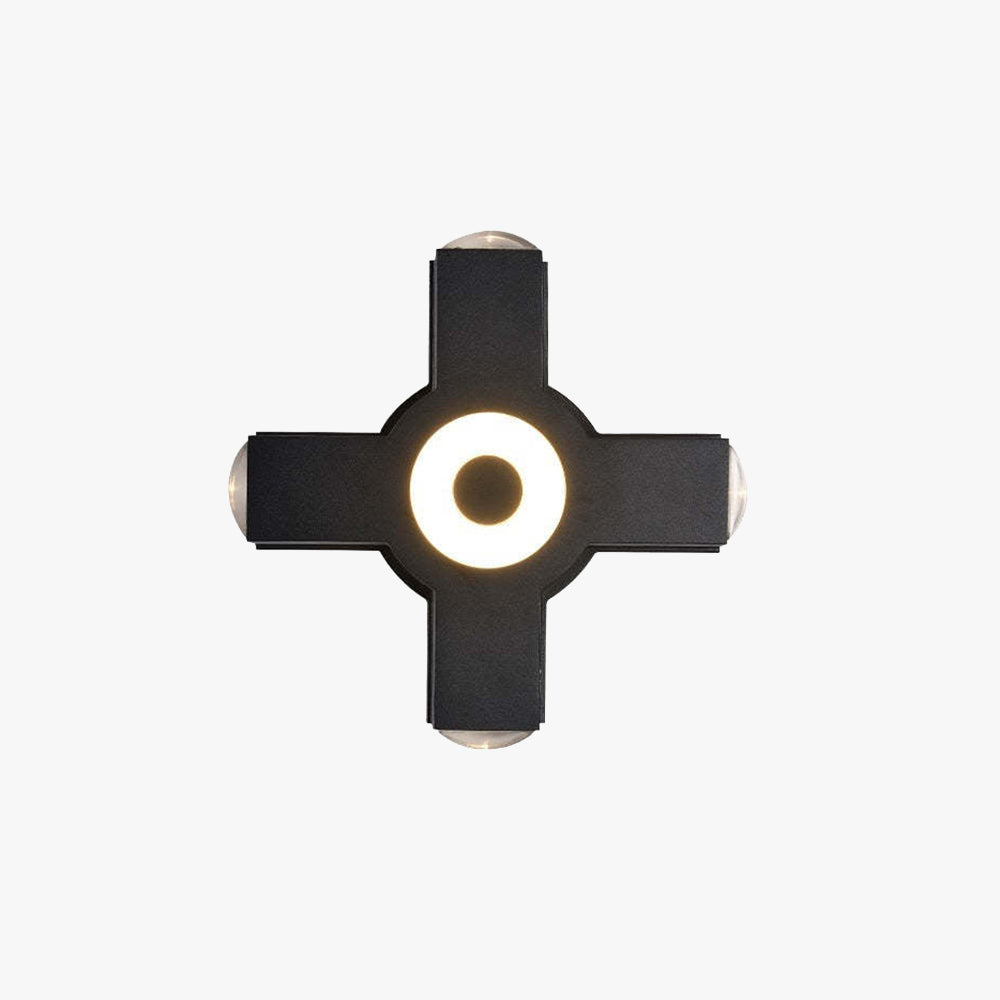 Cross Beam Outdoor LED Wall Light