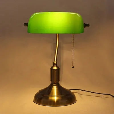Vintage Banker Style LED Table Lamp