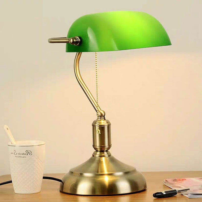 Vintage Banker Style LED Table Lamp