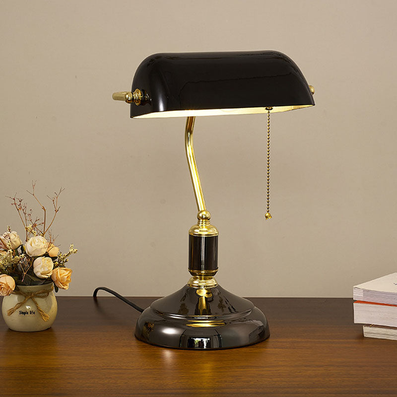 Vintage Banker Style LED Table Lamp