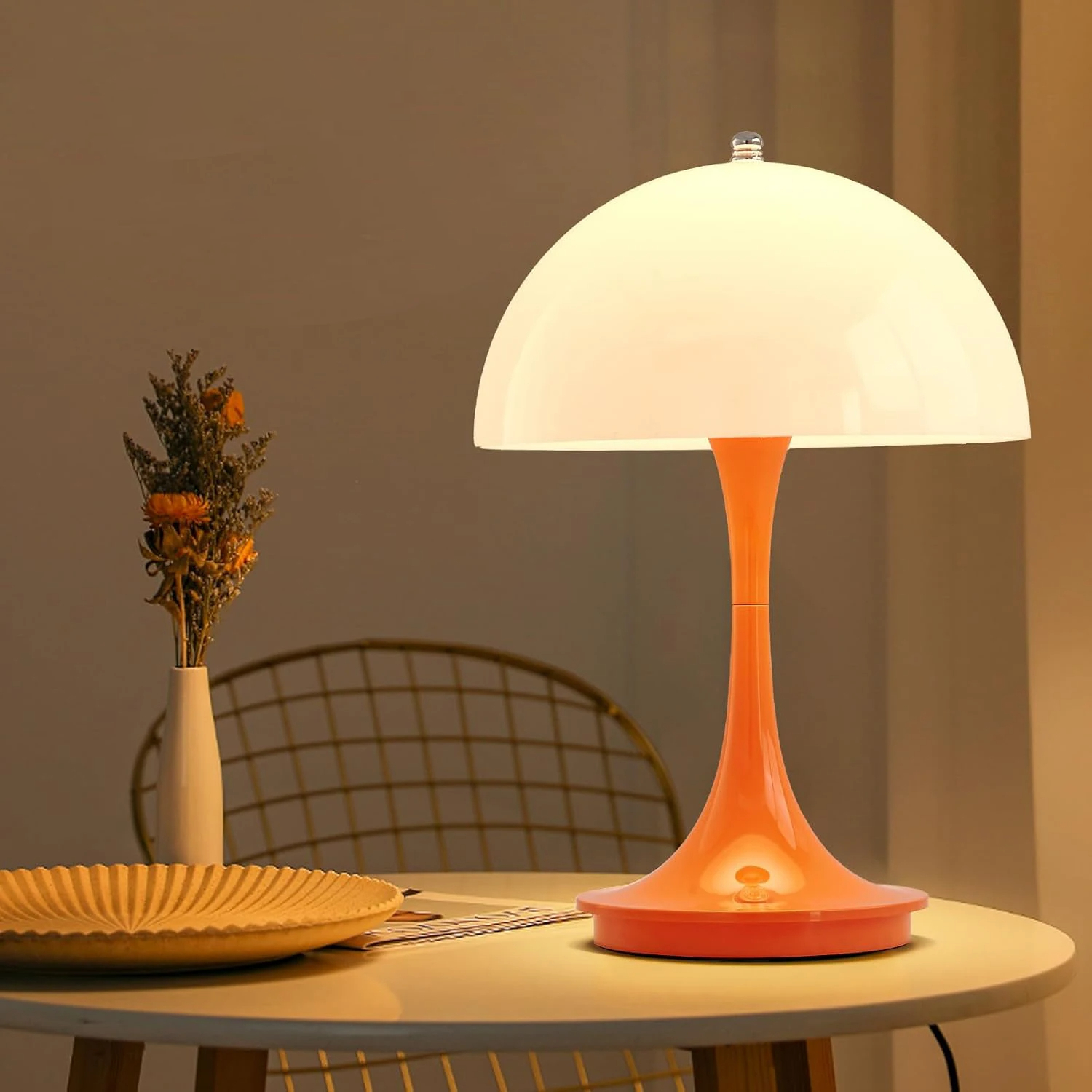 Dimmable Retro Mushroom LED Table Lamp