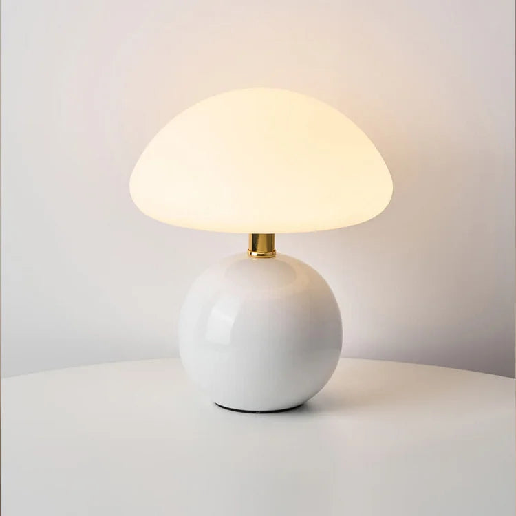 Ceramic Mushroom Bedside Table Lamp