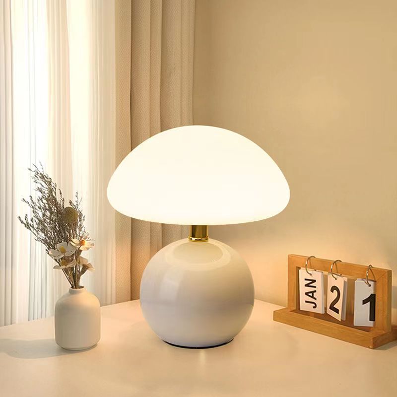 Ceramic Mushroom Bedside Table Lamp