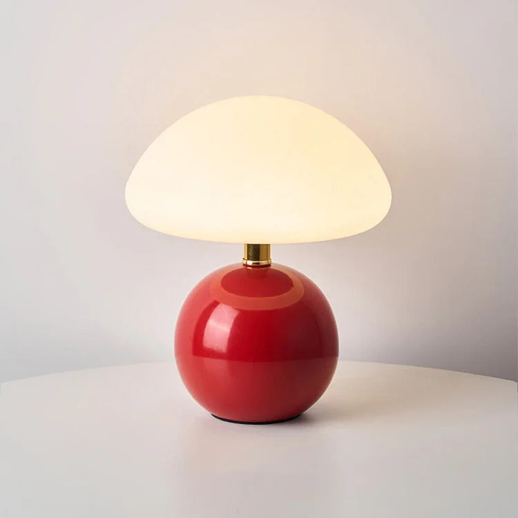 Ceramic Mushroom Bedside Table Lamp