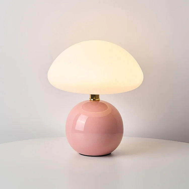 Ceramic Mushroom Bedside Table Lamp