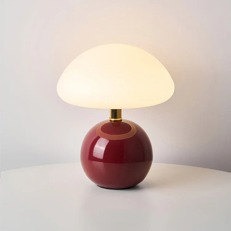 Ceramic Mushroom Bedside Table Lamp