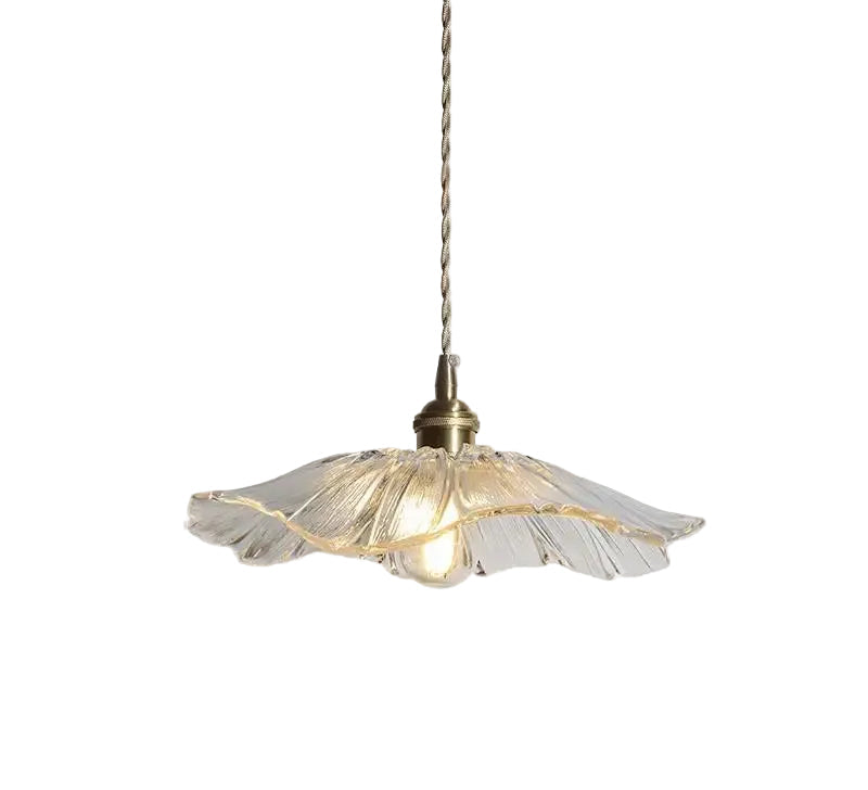 Art Glass Flower Pendant Light