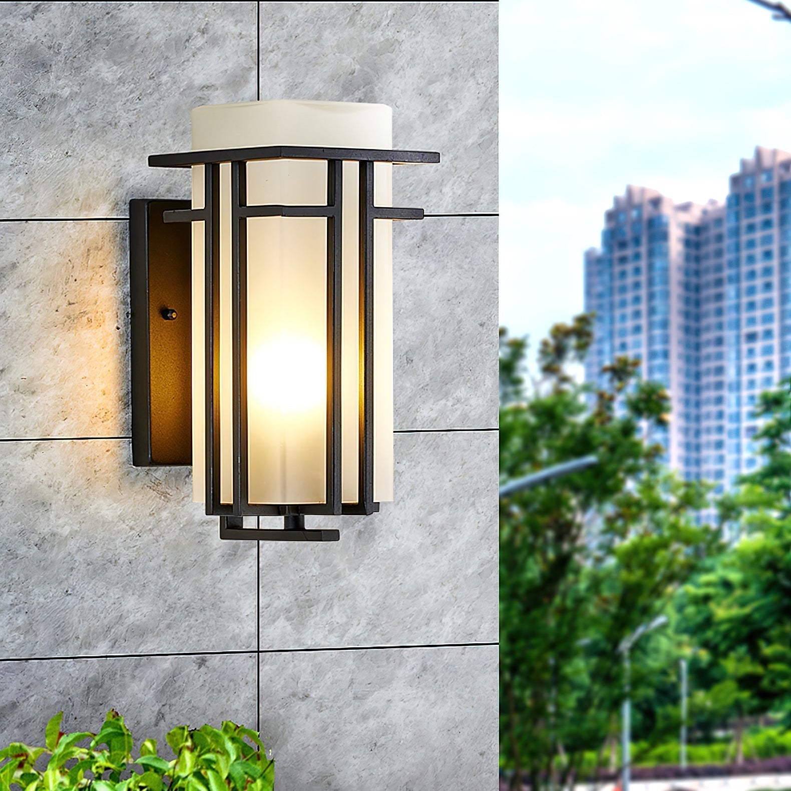 Retro Japanese Style Outdoor Wall Light