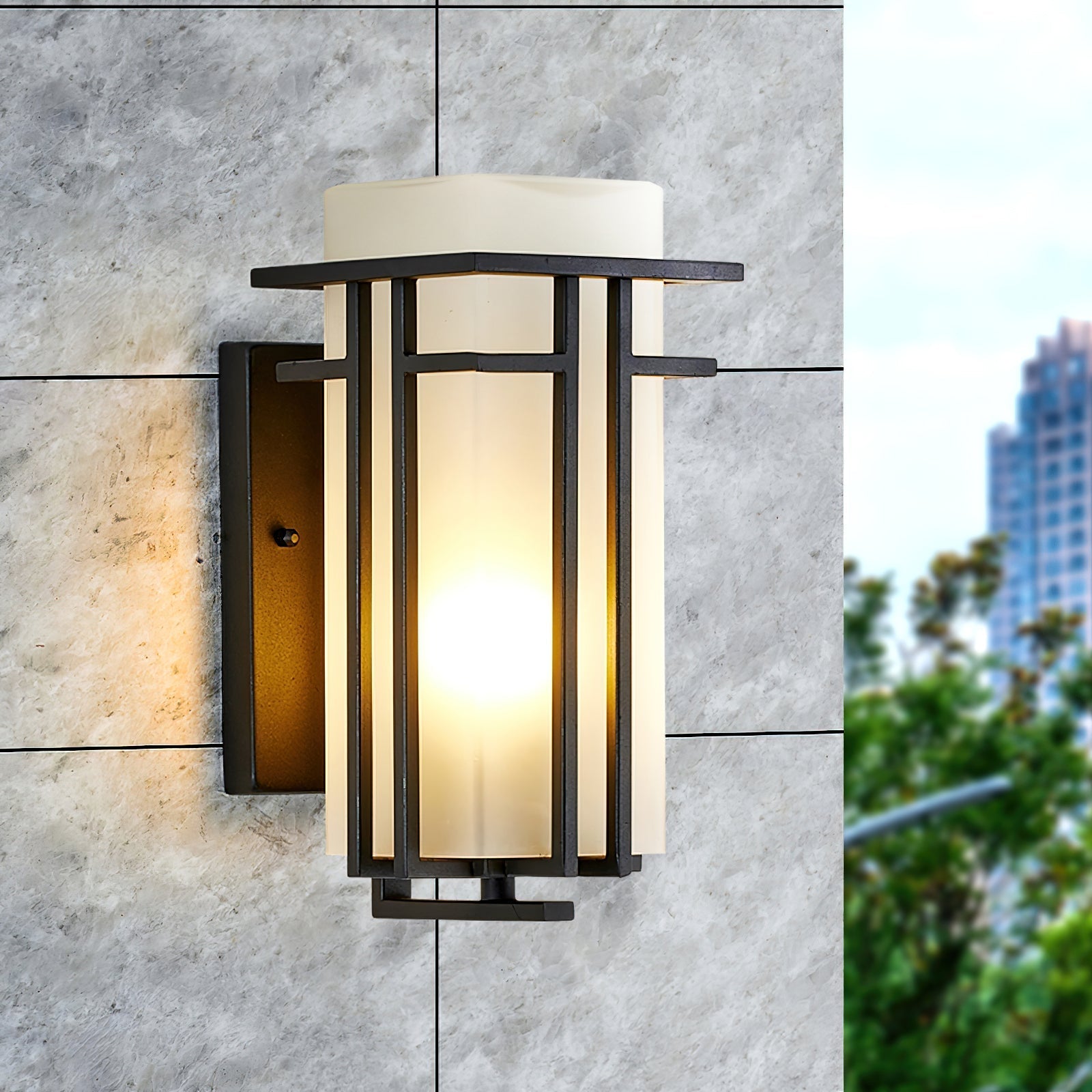 Retro Japanese Style Outdoor Wall Light