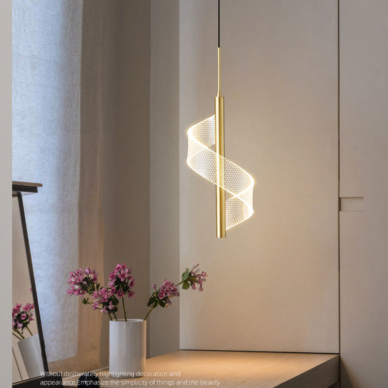 Modern Spiral LED Pendant Light