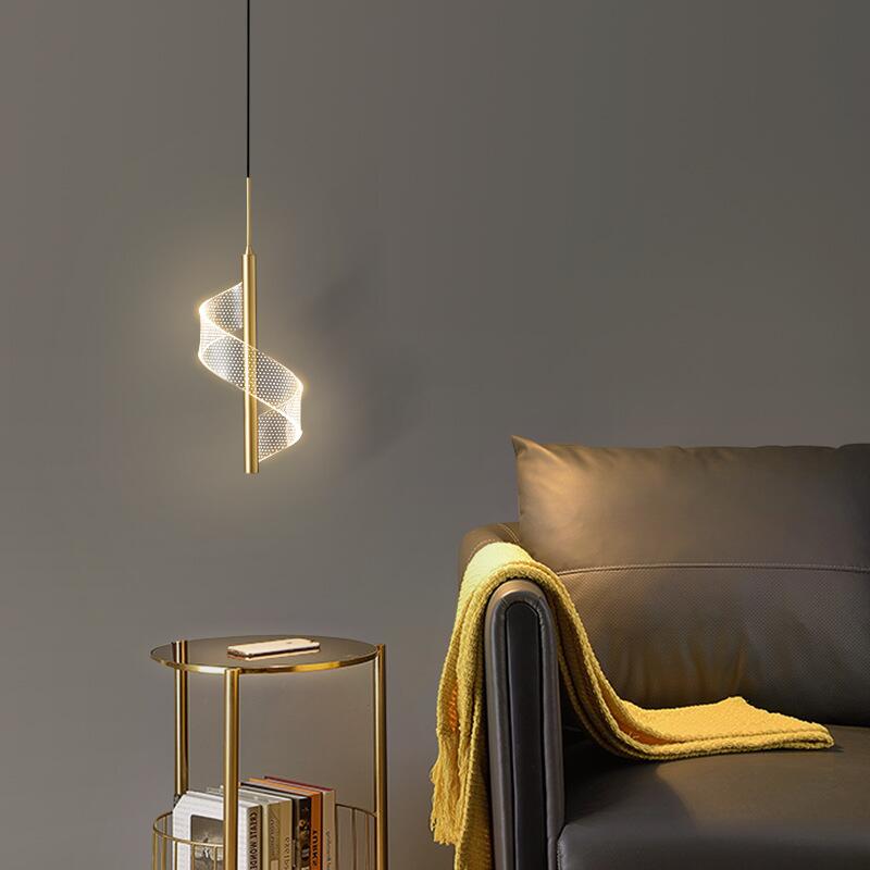 Modern Spiral LED Pendant Light
