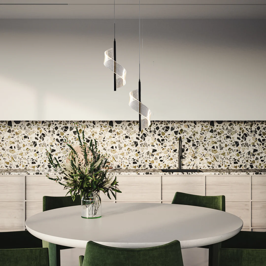 Modern Spiral LED Pendant Light