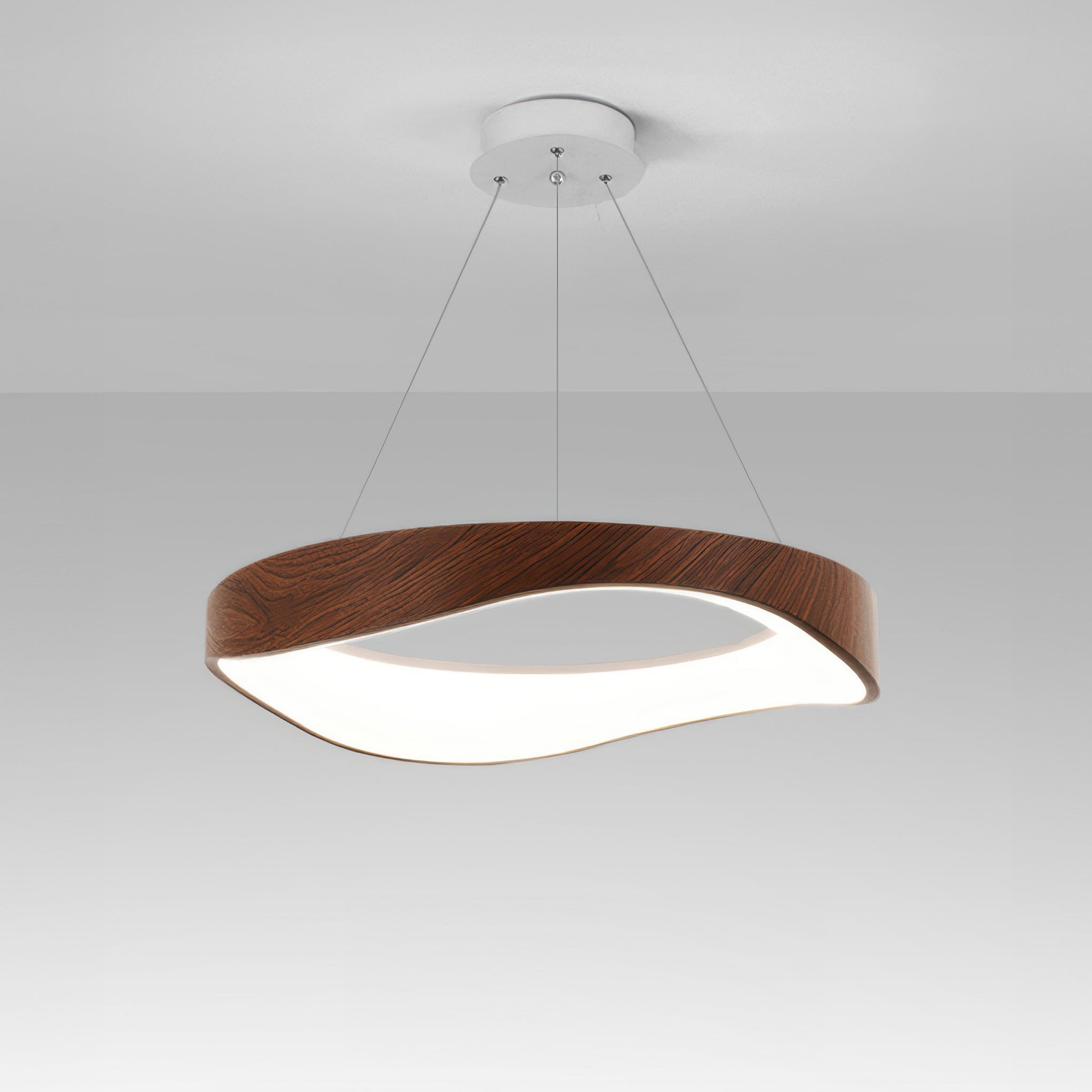 Modern Round Wave LED Pendant Light