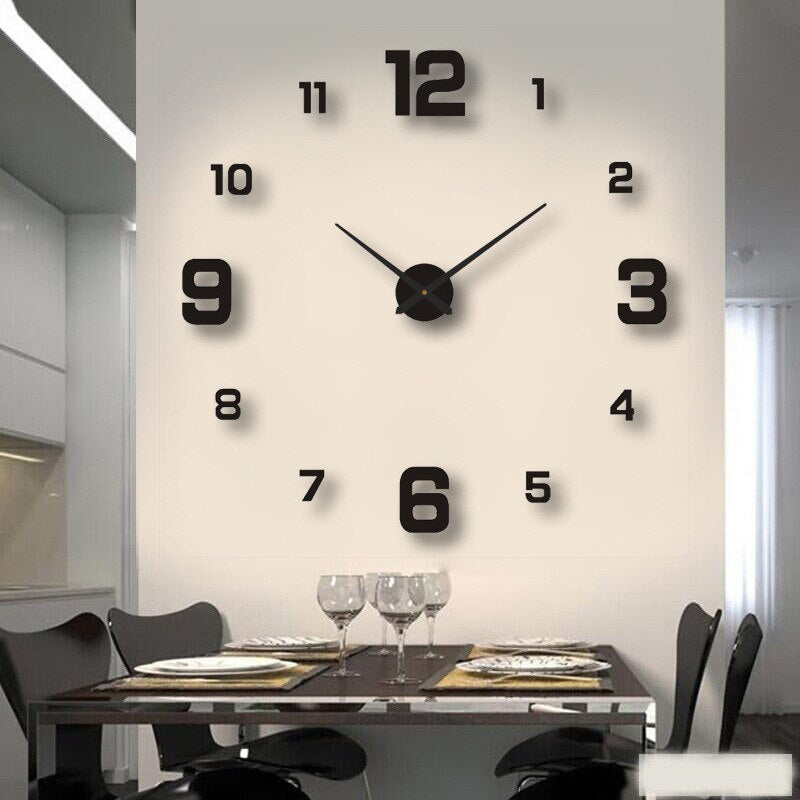 Self Adhesive Frameless Wall Clock