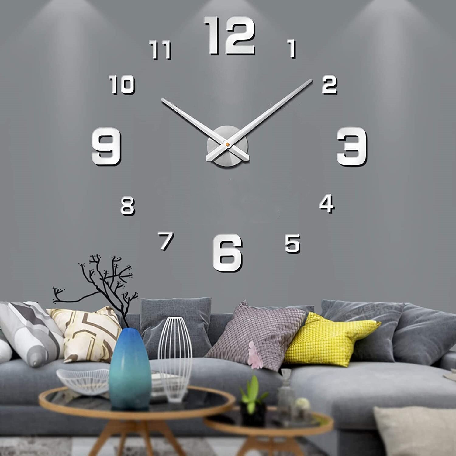 Self Adhesive Frameless Wall Clock