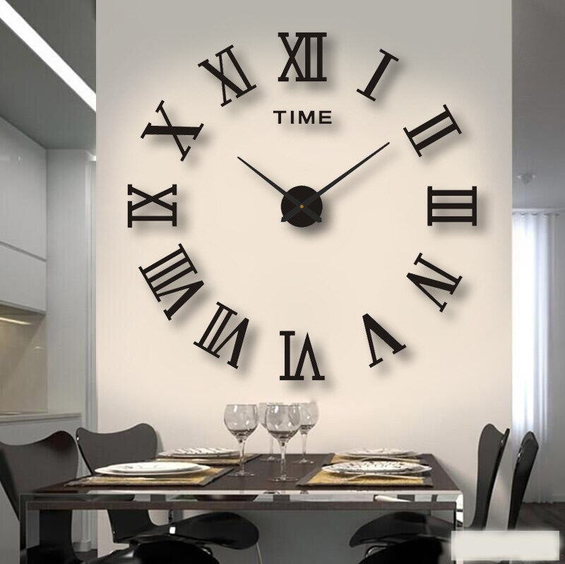 Self Adhesive Frameless Wall Clock