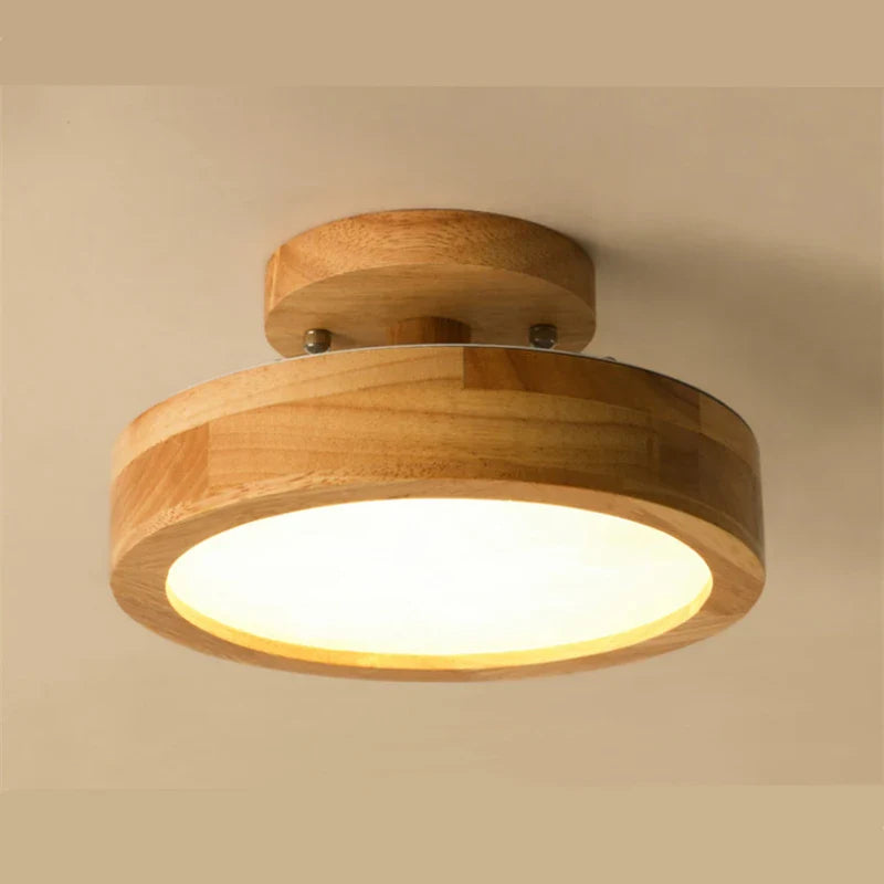 Scandinavian Solid Wood Ceiling Light