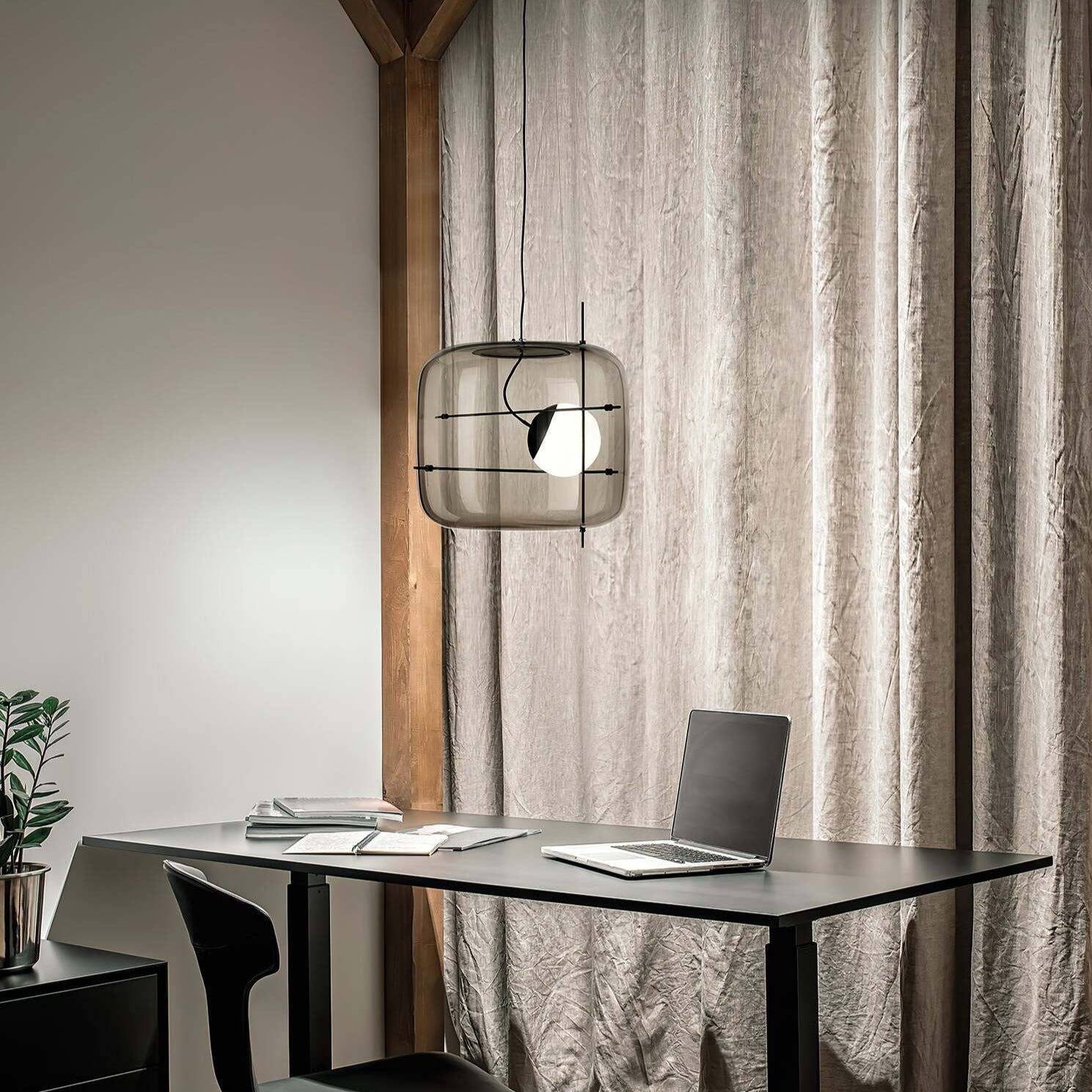 Modern Cube Glass LED Pendant Light