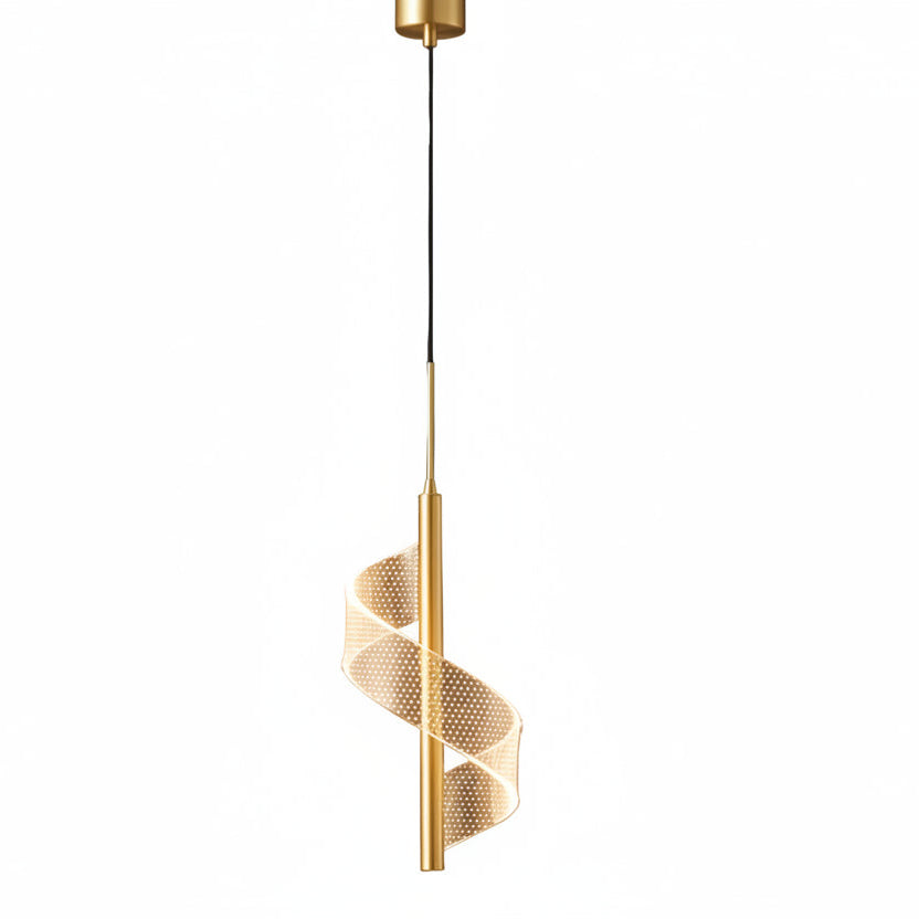 Modern Spiral LED Pendant Light