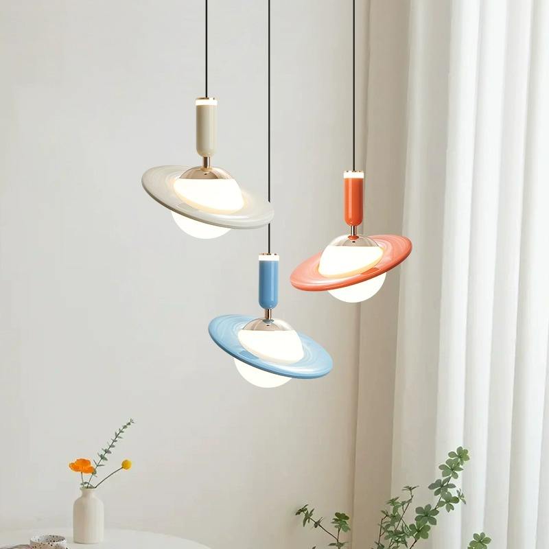 Colourful Small Planet LED Pendant Light