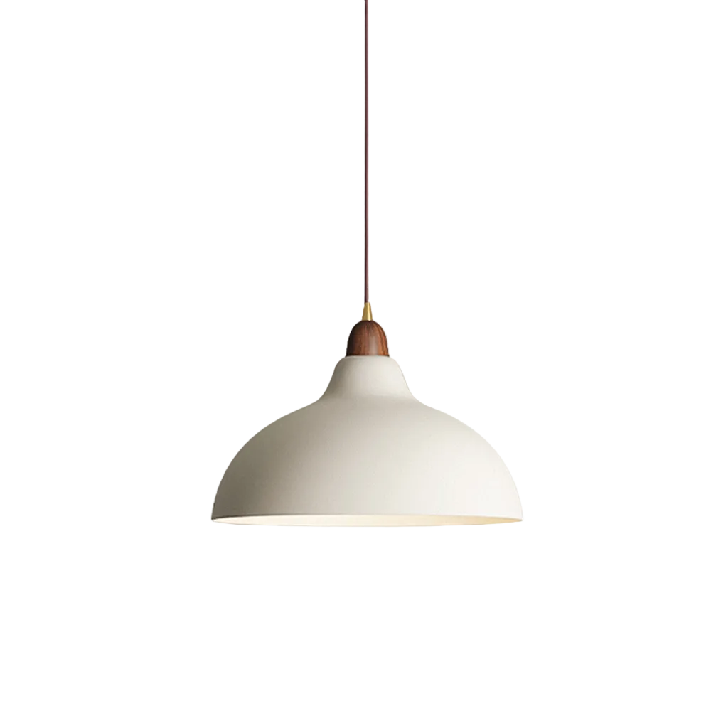 Scandinavian Dome Wooden Pendant Light