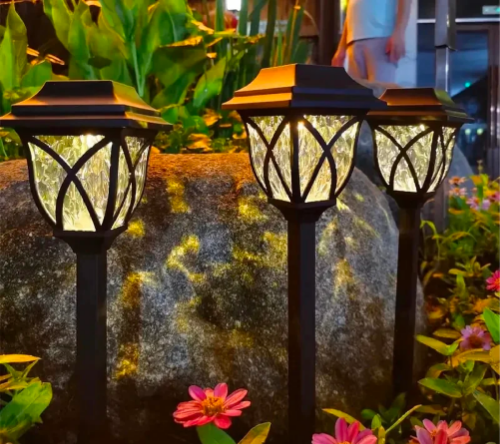 Solar Lantern Path Garden Lights