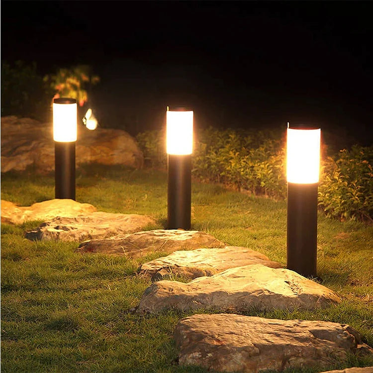 Solar Bollard Garden Path Lights