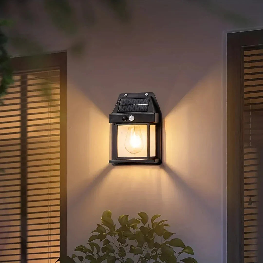 Solar Outdoor Wall Light with Motion Sensor – 12 Hours of Illumination 0