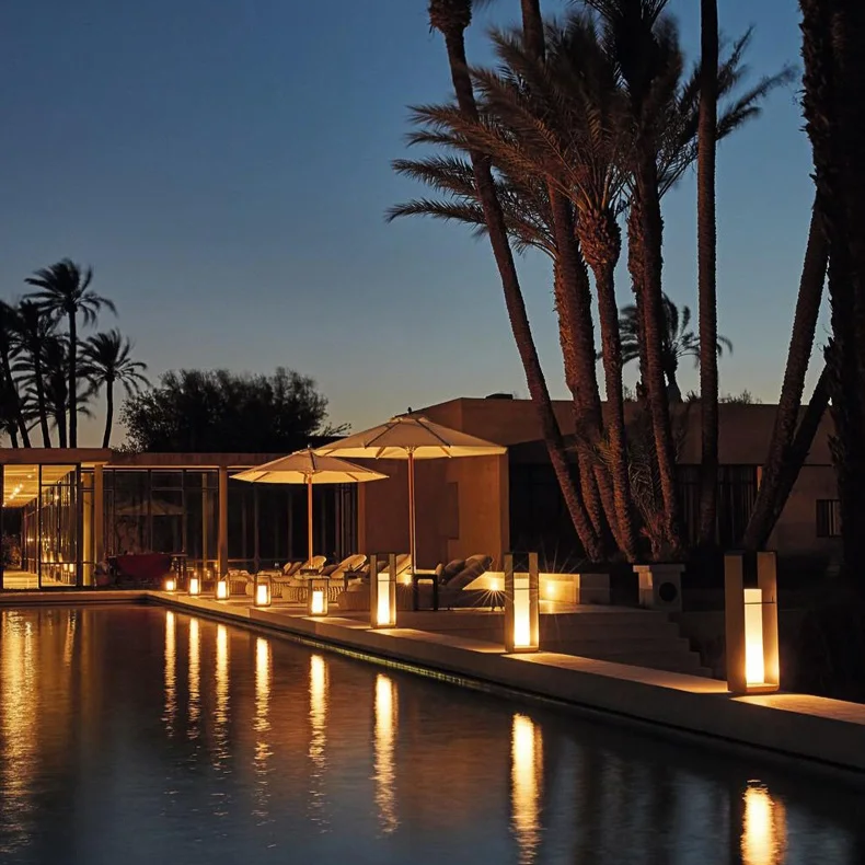 Rectangular Solar LED Patio Lantern Lights