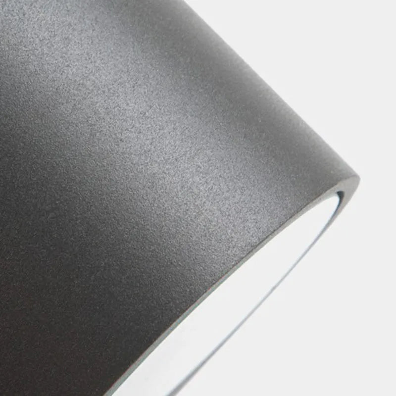 Tavon Minimalist Metal Square Outdoor Wall Lamp, Black