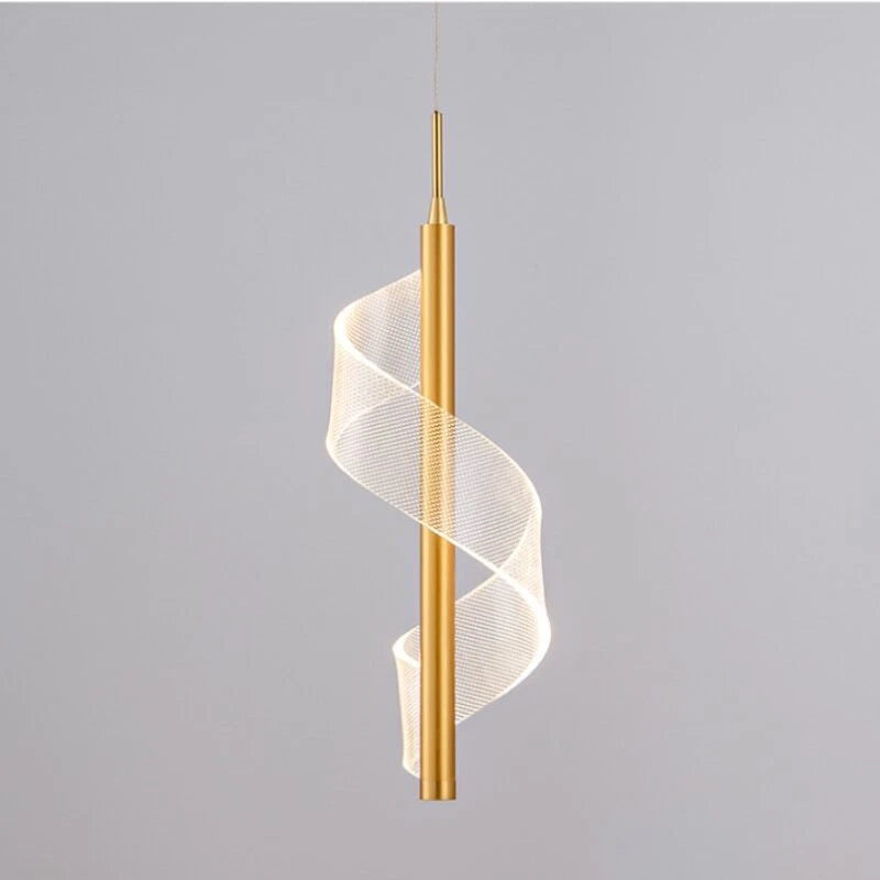 Modern Spiral LED Pendant Light