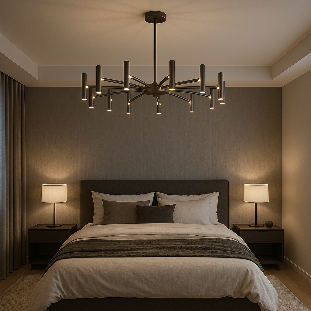 12 Head Contemporary Chandelier Light