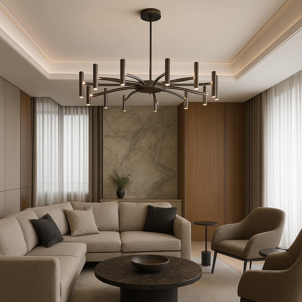 12 Head Contemporary Chandelier Light