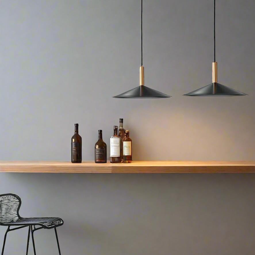 Modern Black Cone Pendant Light