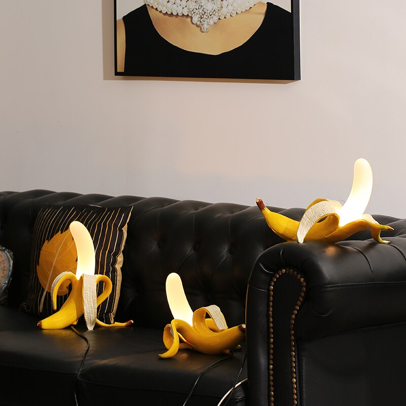 Pop Art Banana Peel LED Table Lamp