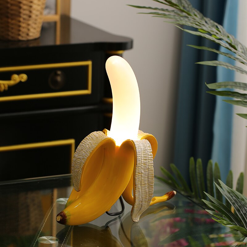 Pop Art Banana Peel LED Table Lamp