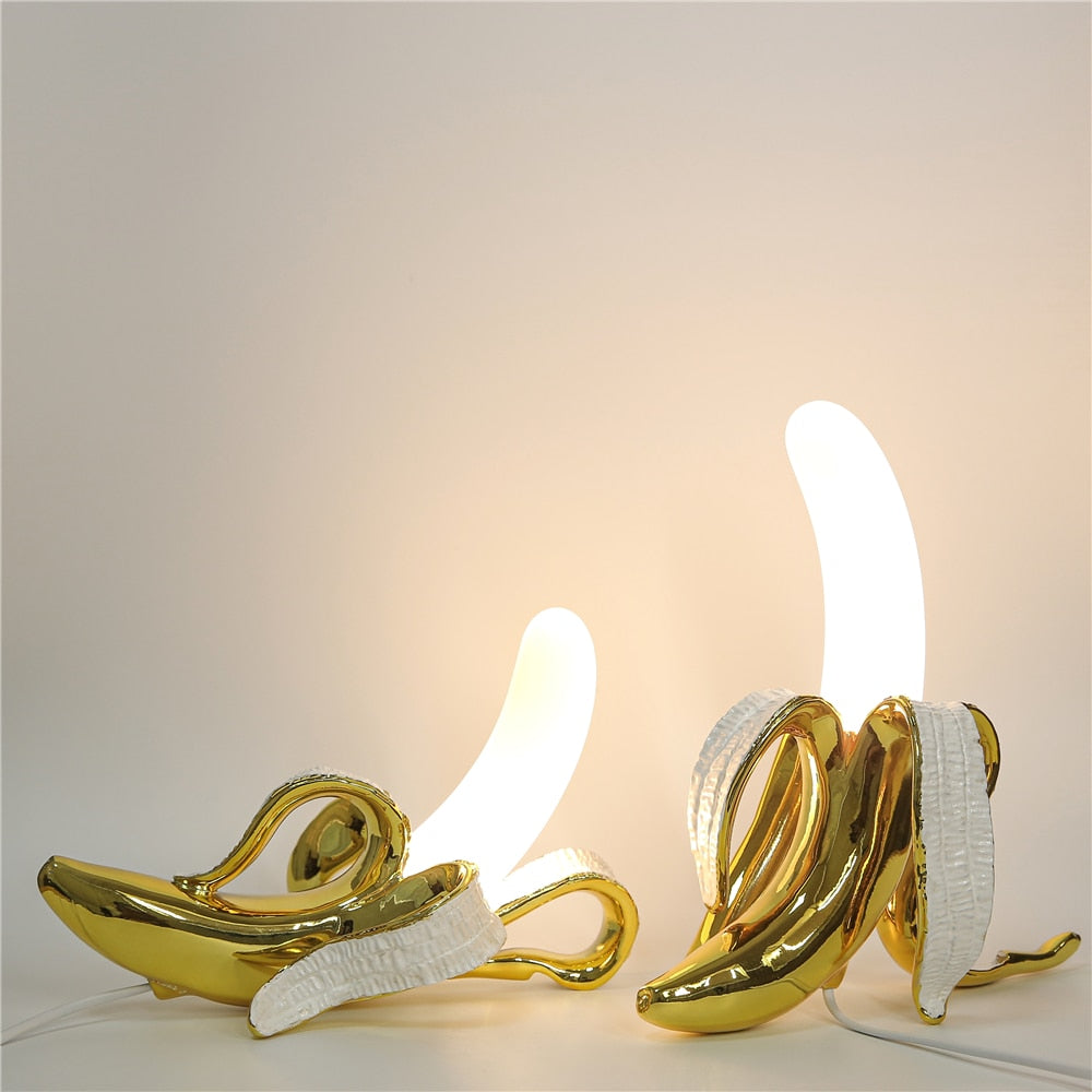 Pop Art Banana Peel LED Table Lamp