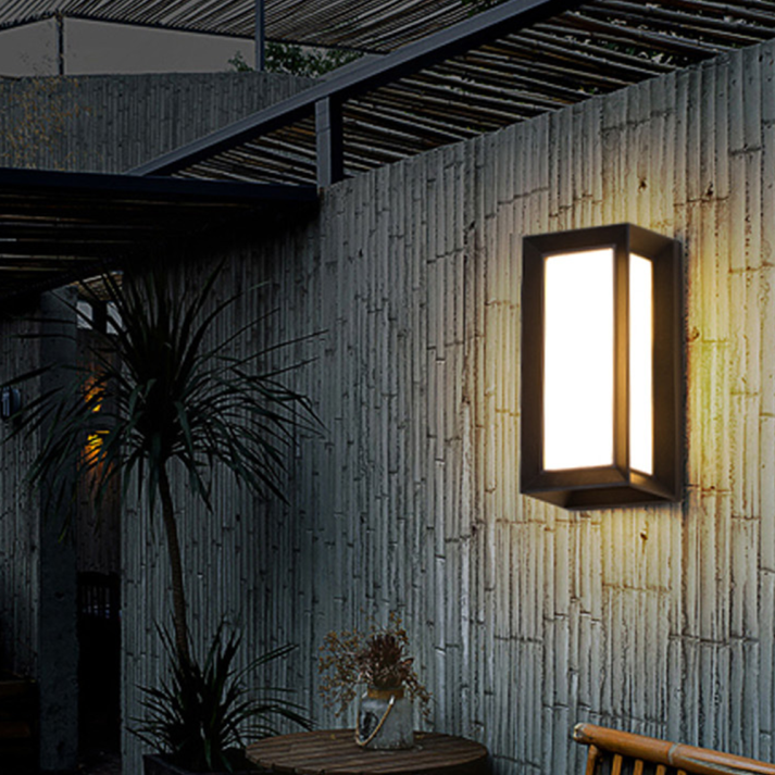 Modern Rectangular Outdoor Wall Light