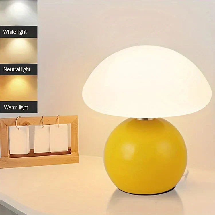 Ceramic Mushroom Bedside Table Lamp